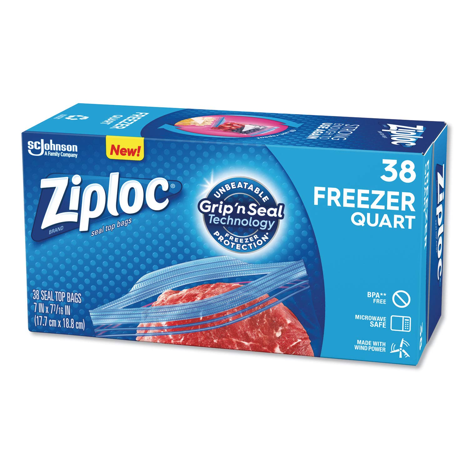 Amazon.com: Ziploc Freezer Bag, Quart Value Pack, 40-Count (Pack